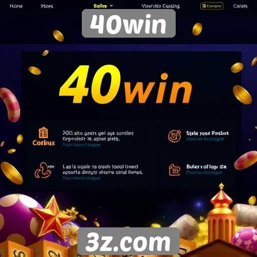 Análise das funcionalidades do site 40win